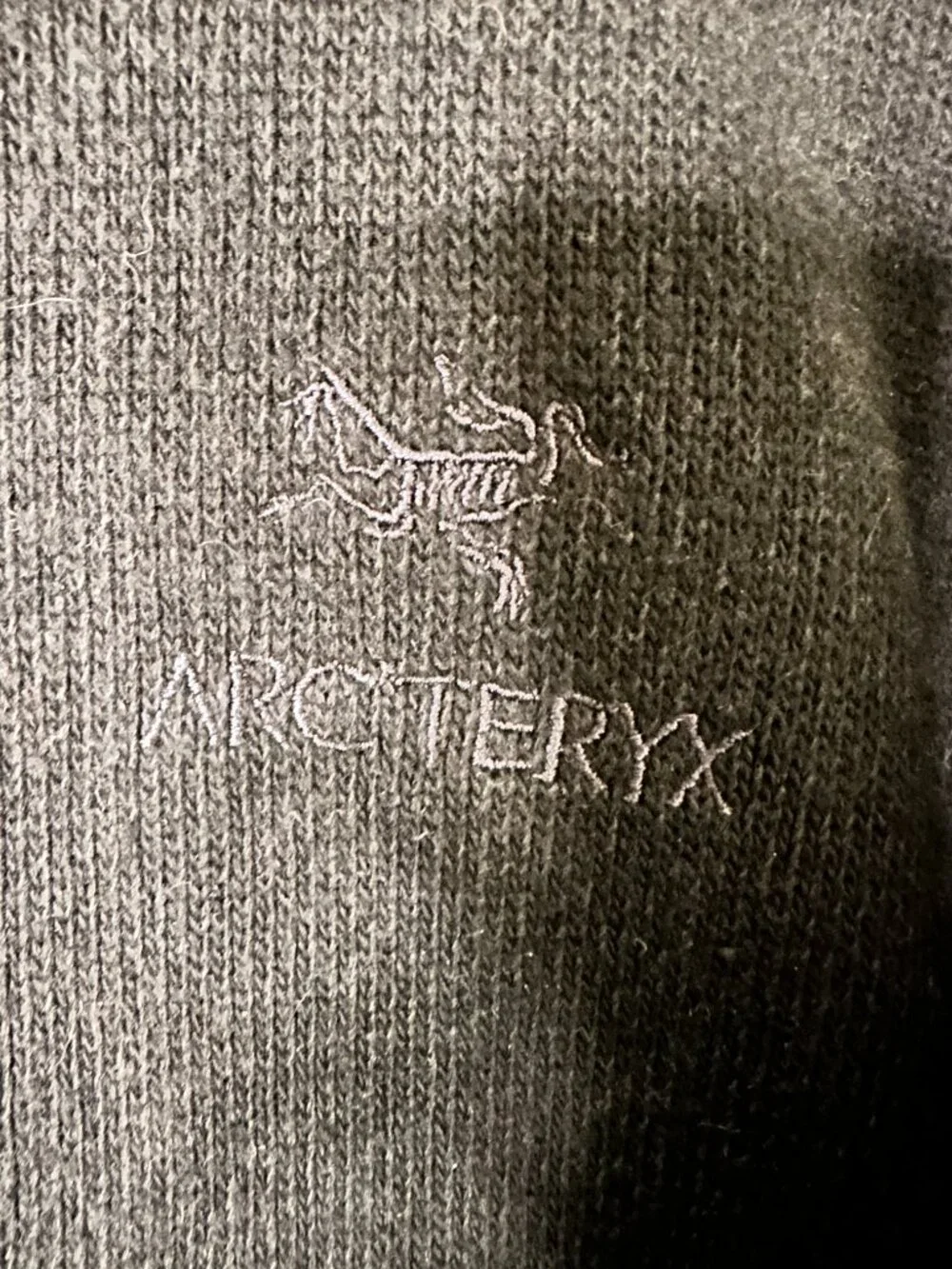 Arcteryx Black Fleece lined Full Zip Jacket Men's Large